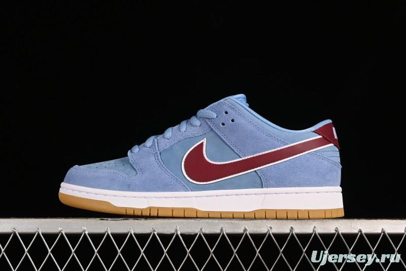 Nike SB Dunk Low "Phillies" Suede Casual Skate Shoes - DQ4040-400