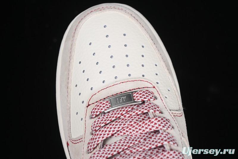 Nike Air Force 1 '07 Low Supreme Collaboration Year of the Snake Limited Edition Red Snake Swoosh Low-Top Casual Sneakers - HH7518-032