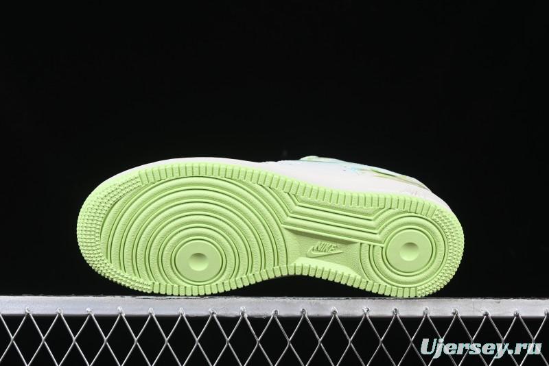 Nike Air Force 1 '07 Low "Green Snake" Year of the Snake Limited Edition Casual Sneakers with Bamboo and Serpent Design - FB1893-555