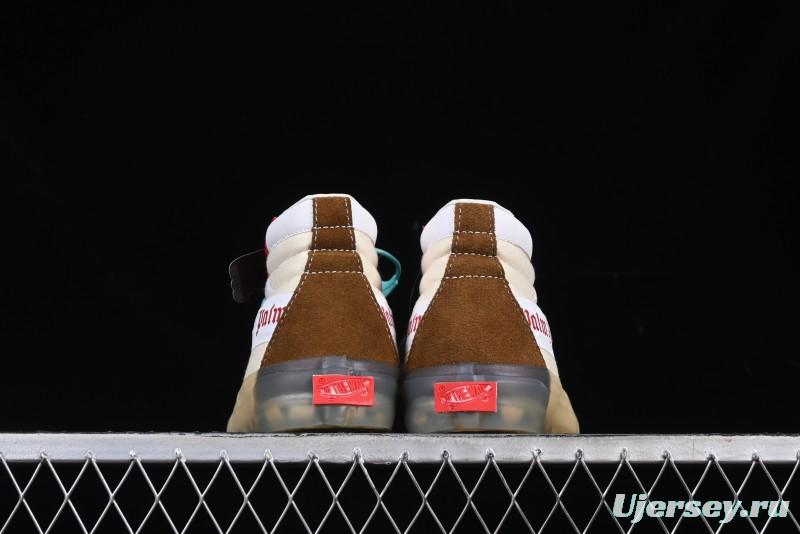 Palm Angels x Vans Sk8-Mid Mid-Top Casual Skate Shoes with Vintage-Inspired Design - VN000CRPGRN