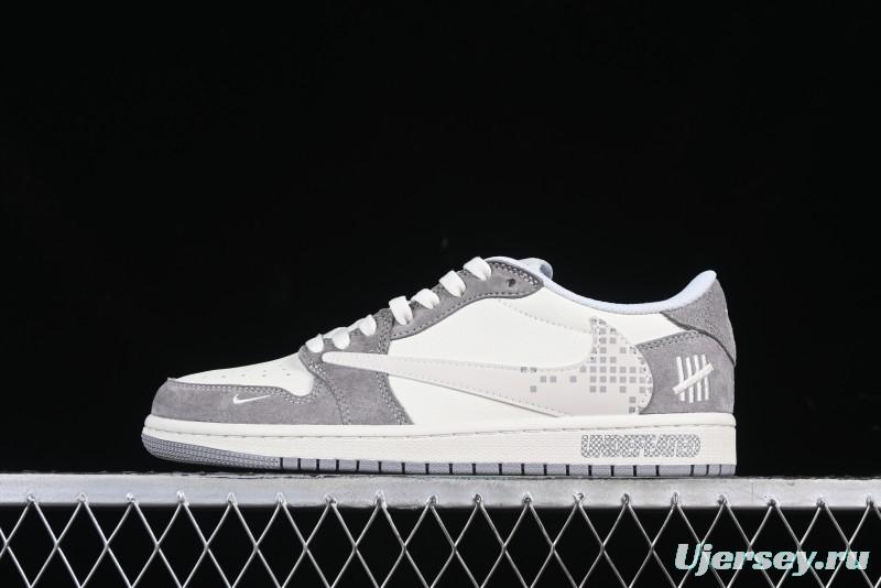 Nike Travis Scott x Fragment Design x Air Jordan 1 Low OG SP AJ1 Retro Casual Sneakers - DM7866-048