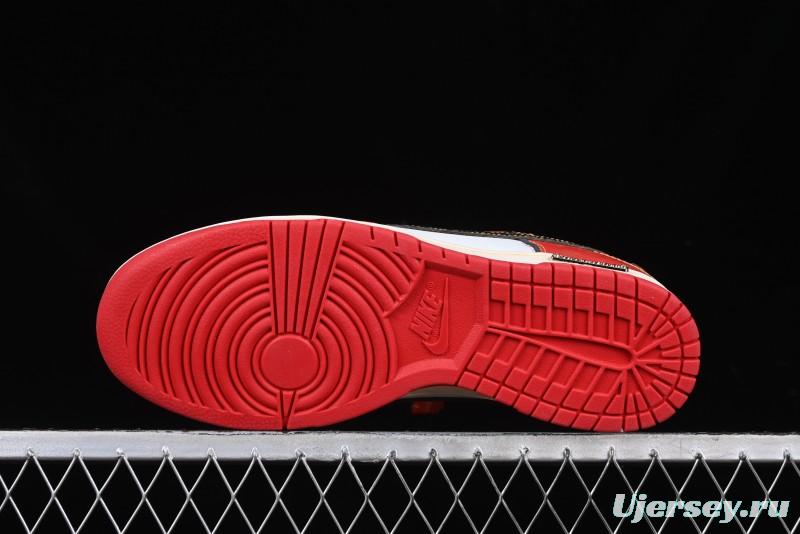 Nike SB Dunk Low Chinese New Year Celebration Red Anniversary High-End Custom Low-Top Casual Skate Shoes - RW1220-005