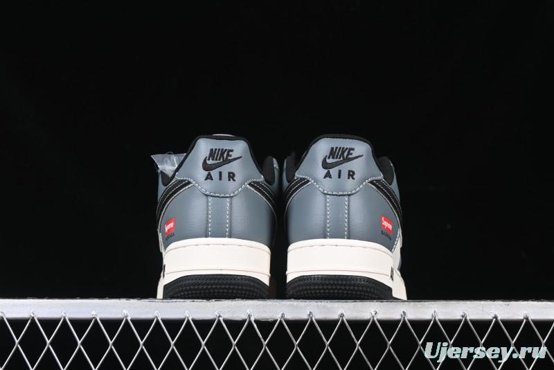 Nike Air Force 1 '07 Low Supreme Collaboration Sneakers in Blue Grey - XZ6188-385