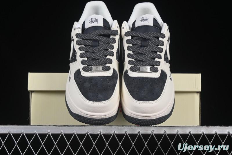 Nike Air Force 1 '07 Low Stussy Collaboration Beige Grey Casual Sneakers - XZ6188-726