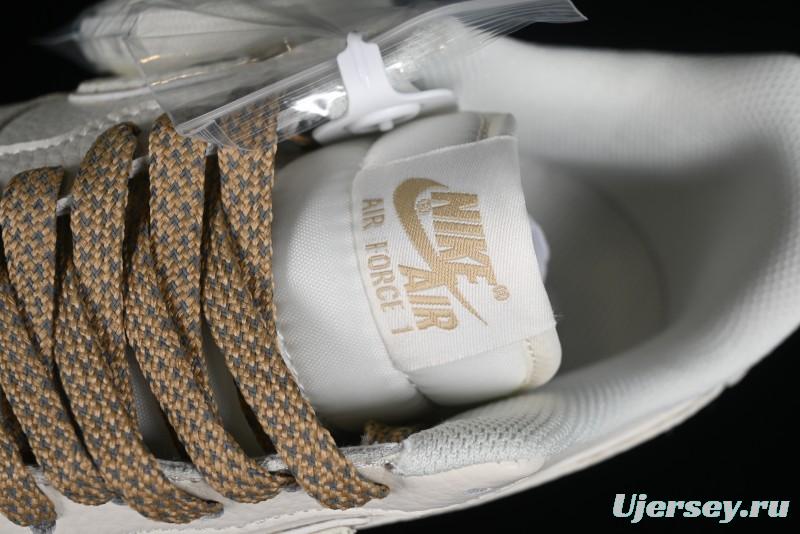 Nike Air Force 1 '07 Low Classic Khaki Mini Swoosh Starry Sky Low-Top Casual Sneakers - MJ0319-027