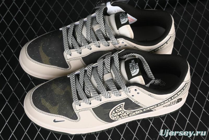 Nike SB Dunk Low The North Face x CDG Anniversary High-End Custom Low-Top Casual Sneakers - DM6868-015