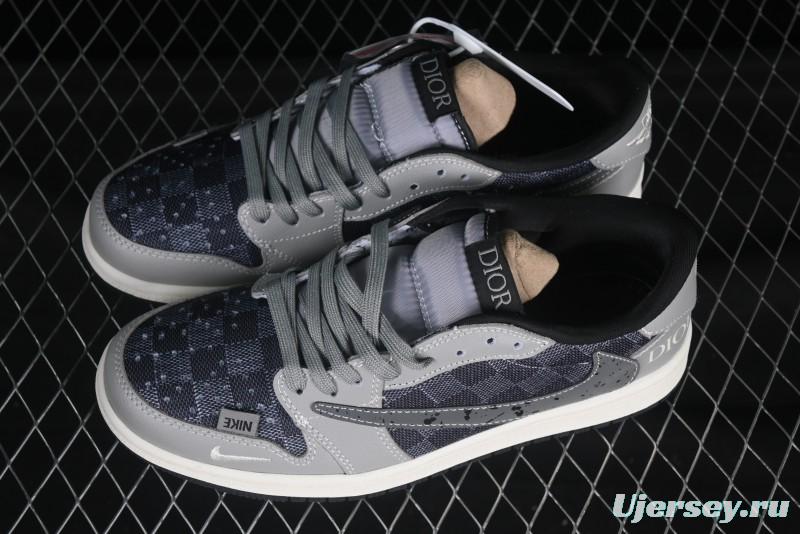 Nike Travis Scott x Fragment Design x Air Jordan 1 Low OG SP AJ1 - XS2024-003