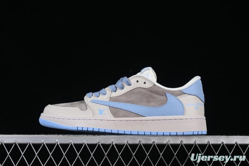 Nike Travis Scott x Fragment Design x Jordan Air Jordan 1 Low OG SP Casual Sneakers - LX1988-10