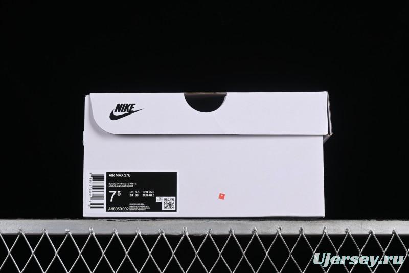 Nike Max 270 Running Shoes with Half-Sole Air Cushion - AH8050-002
