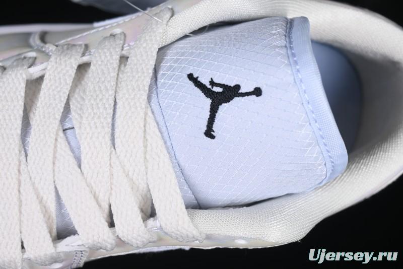 Nike Air Jordan 1 Low "Year of the Snake 2025" Retro Basketball Shoes with Pearl Iridescent Finish - HF4080-001