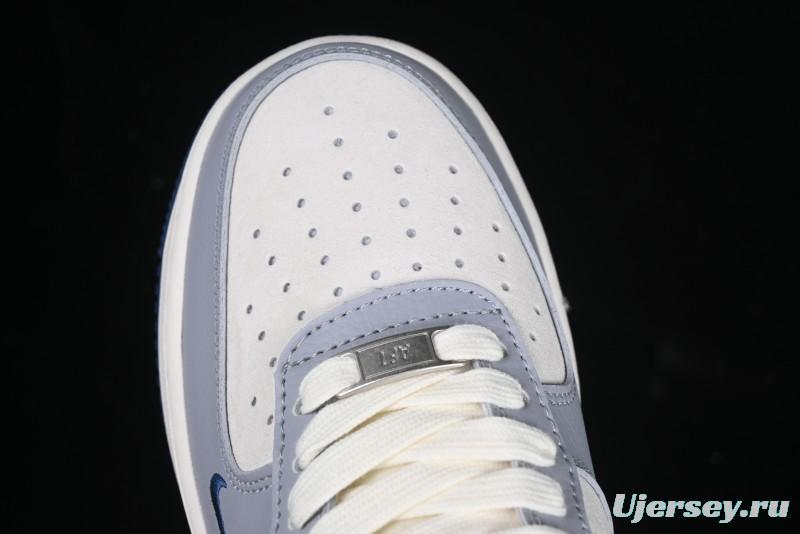 Nike Air Force 1 '07 Low The North Face x CDG Blue Double Swoosh Casual Sneakers - DM6688-019