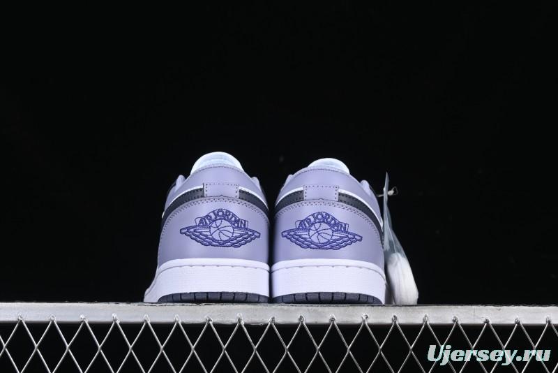 Nike Air Jordan 1 Low AJ1 Haze Purple Casual Lifestyle Sneakers - 553558-145