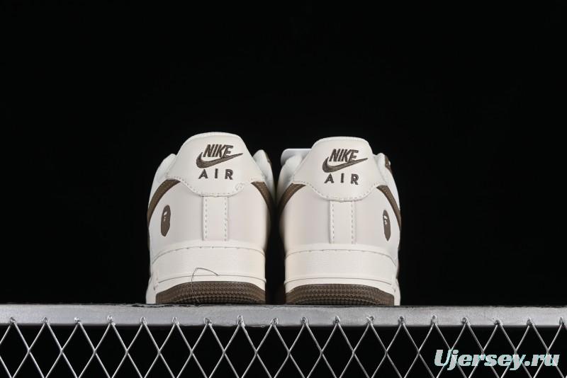 Nike Air Force 1 '07 Low BAPE Collaboration - Light Green Pigskin Low-Top Casual Sneakers - BA8806-225