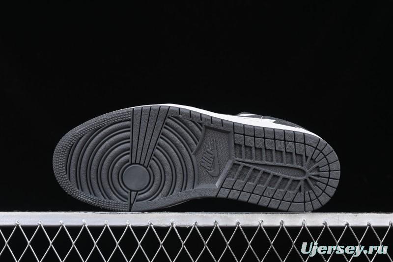 Nike Air Jordan 1 Low Stussy Collaboration - Signal Black Retro Basketball Shoes - XX3318-966