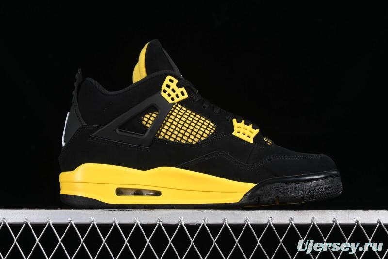 Nike Air Jordan 4 Retro Basketball Shoes Thunder - DH6927-017