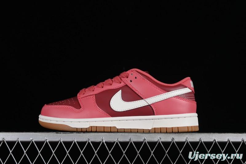 Nike Dunk Low SB Casual Sneakers in Strawberry Bear Colorway - DD1503-603