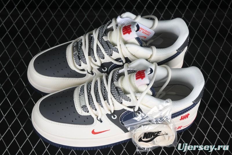 Nike Air Force 1 '07 Low UN Collaboration White Blue Lace-Up Casual Sneakers - SJ1198-103