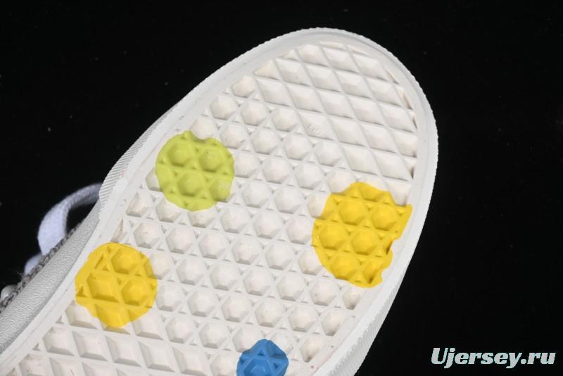 Vans Knu Skool Pearl White Grey Low Top Casual Skate Shoes - VN0007QDBGE