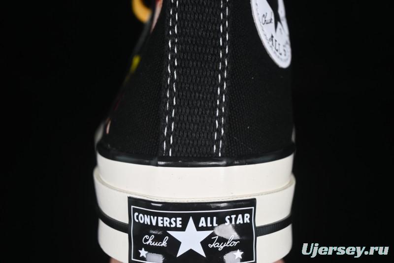 Converse Chuck 1970s High-Top Casual Canvas Sneakers with Classic Graffiti Limited Edition Three-Star Logo - 162050C