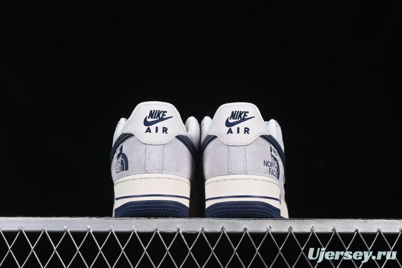 Nike Air Force 1 '07 Low The North Face Collaboration Blue Swoosh Logo Casual Sneakers - XZ6188-913
