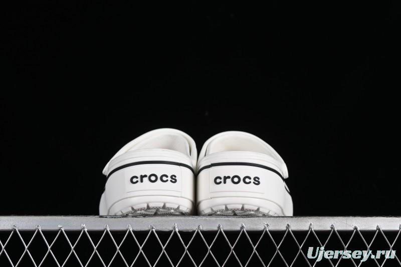 Crocs Crocband Platform Rainbow Comfortable Thick-Soled Clogs - B.D4