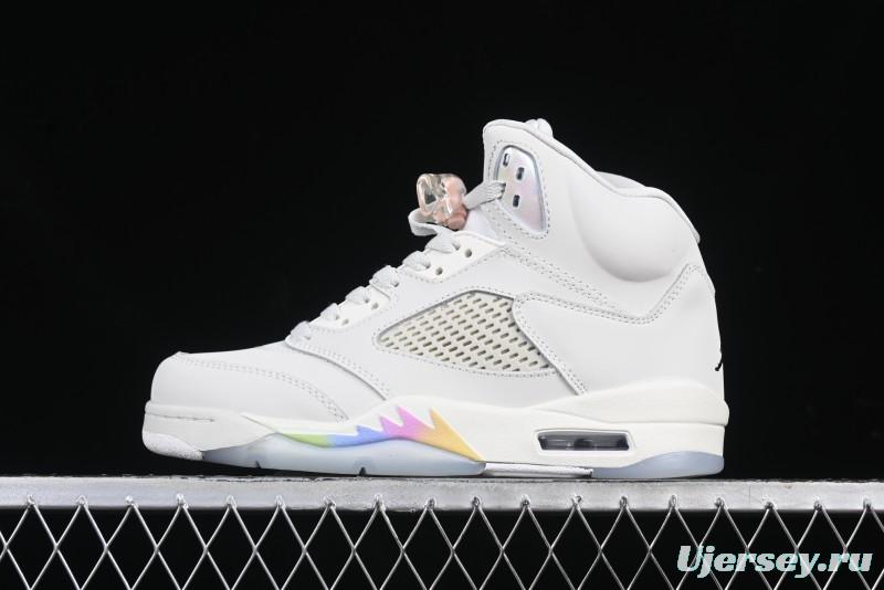 Nike Air Jordan 5 Retro Light Orewood Brown Snake Year Limited Basketball Shoes - HF3183-001