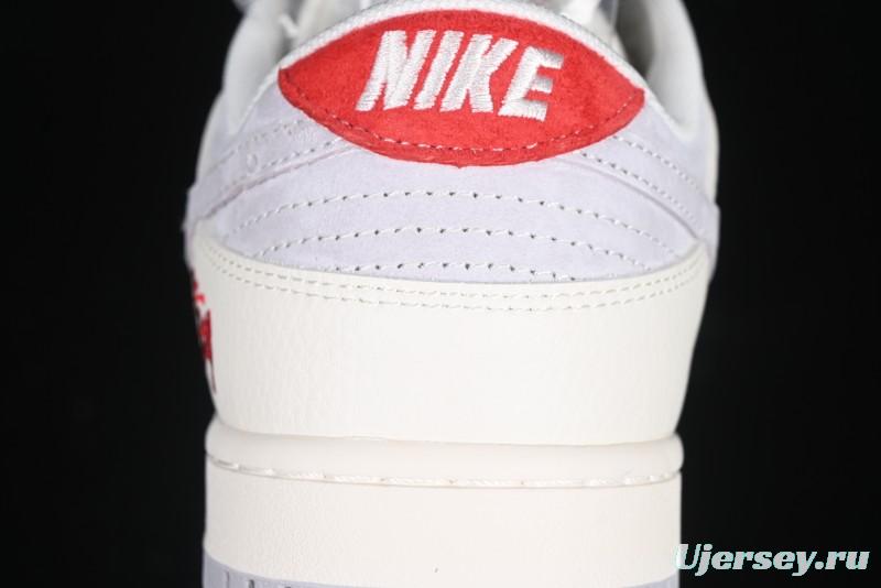 Nike SB Dunk Low Stussy Collaboration Anniversary Custom Low-Top Casual Sneakers - FC1688-206