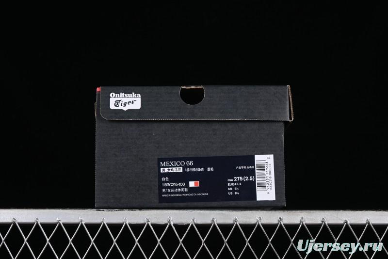 OnitsukaTiger Mexico 66 Low-Top Lace-Up Casual Running Shoes - 1183C216-100