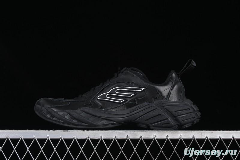 Balenciaga Monday Leather Round Toe Lace-Up Low-Top Casual Shoes - WDTSC1000