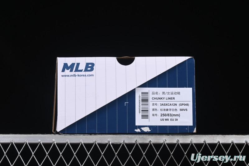 New York Yankees Chunky Liner Mid Denim Monogram Platform Sandals - 3ASXCA12N50IVS