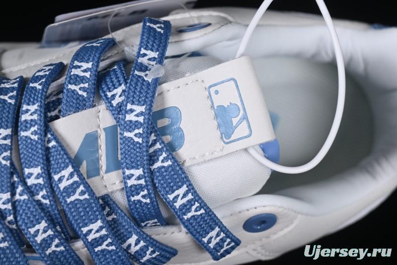 New York Yankees MLB Chunky Liner Denim Monogram Lightweight Elevated Platform Casual Sneakers - 3ASXD025N50BLS