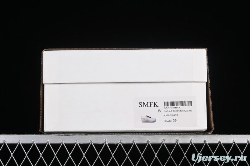 SMFK Comfortable Chunky Sole White Sneakers - T.D4