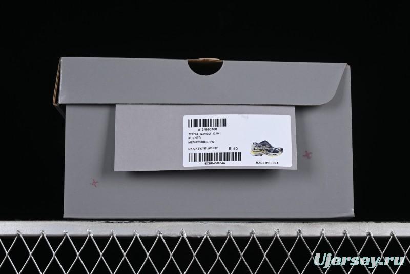 Balenciaga Runner Kith Four Color Retro Casual Sneakers - W3RMU1279