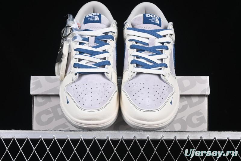Nike SB Dunk Low The North Face Collaboration Anniversary Edition Customized Low-Top Casual Skate Shoes - DM6868-040