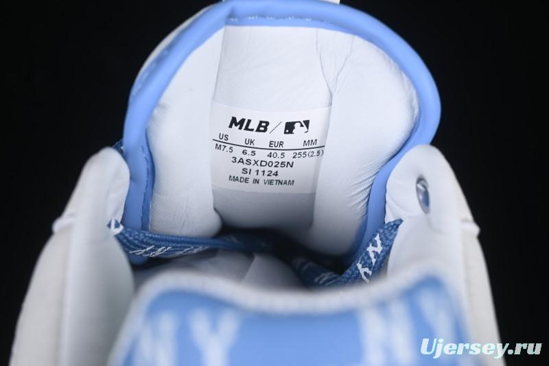 New York Yankees MLB Chunky Liner Denim Monogram Lightweight Elevated Platform Casual Sneakers - 3ASXD025N50BLS