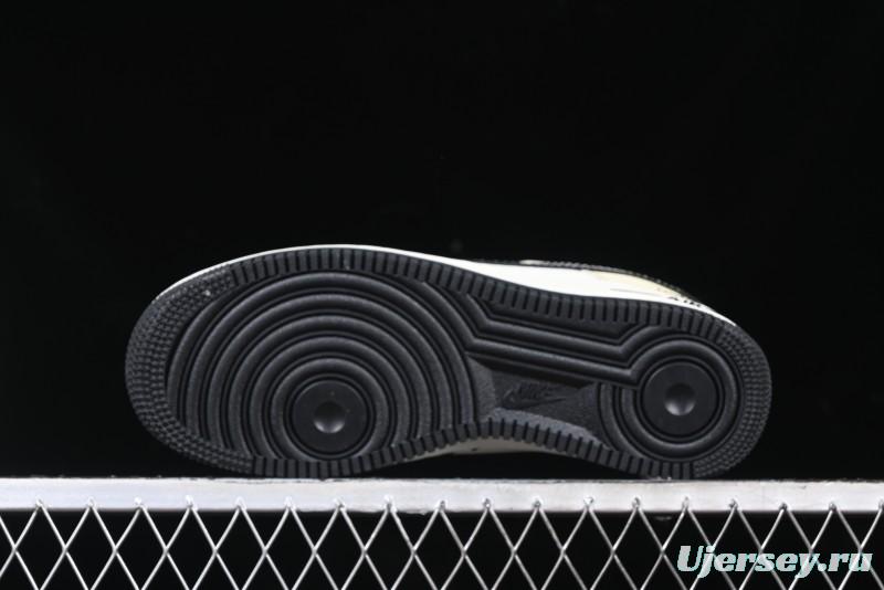 Nike Air Force 1 '07 Low The North Face Collaboration - Black Leather Low-Top Casual Sneakers - CH6336-513