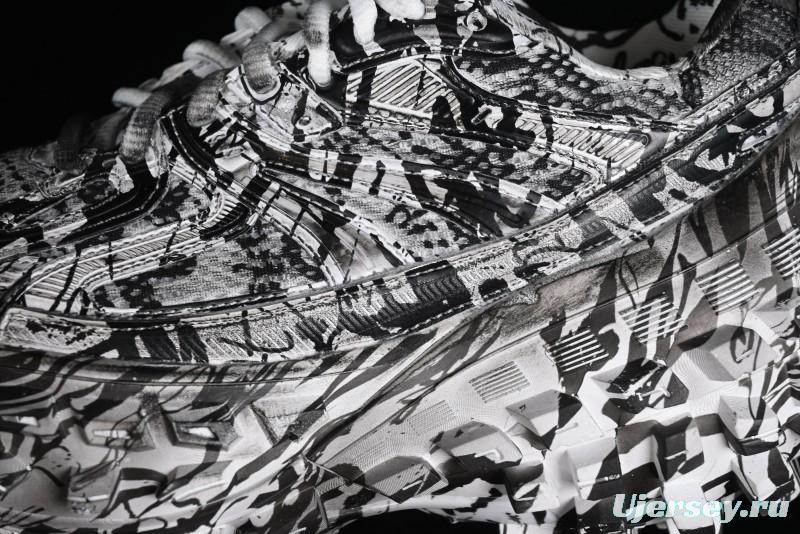 Balenciaga Defender Rubber Platform Sneakers Low-Top Tank Tread Tire Design Outdoor Casual Sports Running Shoes - W2RG19010