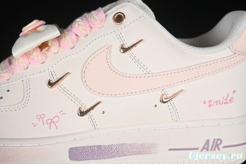 Nike Air Force 1 '07 Low Heart Bow Low-Top Casual Sneakers - FC1122-333