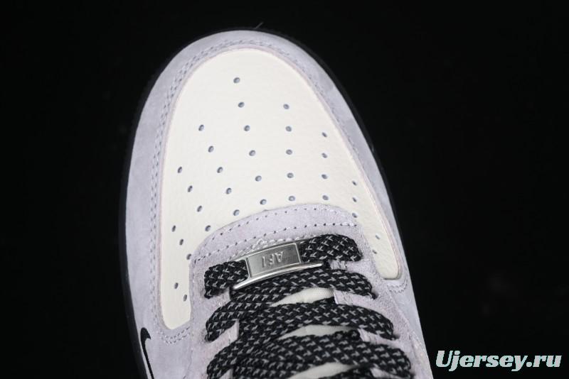 Nike Air Force 1 '07 Low Stussy Collaboration All Black Low-Top Casual Sneakers - XZ6188-195