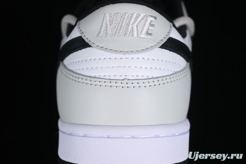 Nike Dunk Low Letter Panda Black Grey High Street Deconstructed SB Strap Low-top Casual Skate Shoes - CW1590-100