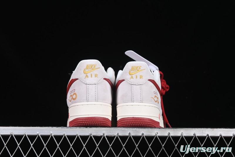 Nike Air Force 1 '07 Low Gucci Collaboration Year of the Snake Limited Edition Red Snake Sneakers - XZ6188-020