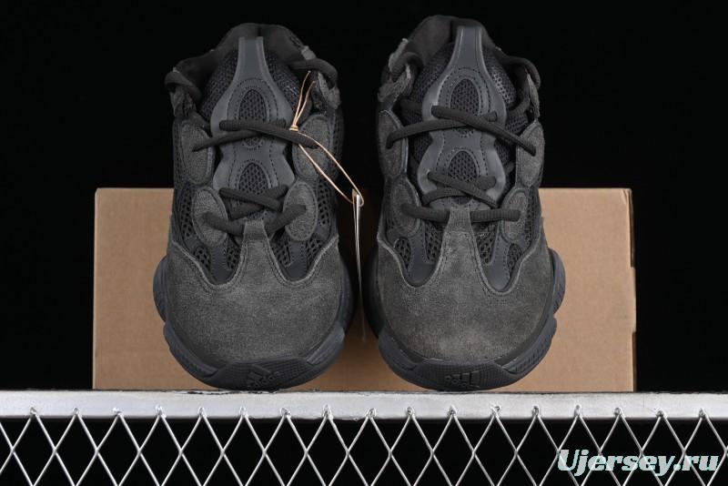 Adidas Yeezy 500 Black Casual Running Shoes - F36640