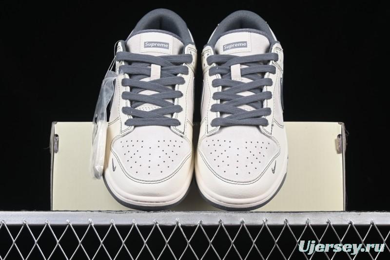Nike SB Dunk Low Supreme Anniversary Customized Casual Skate Shoes with Double Mini Swoosh - XX3168-303