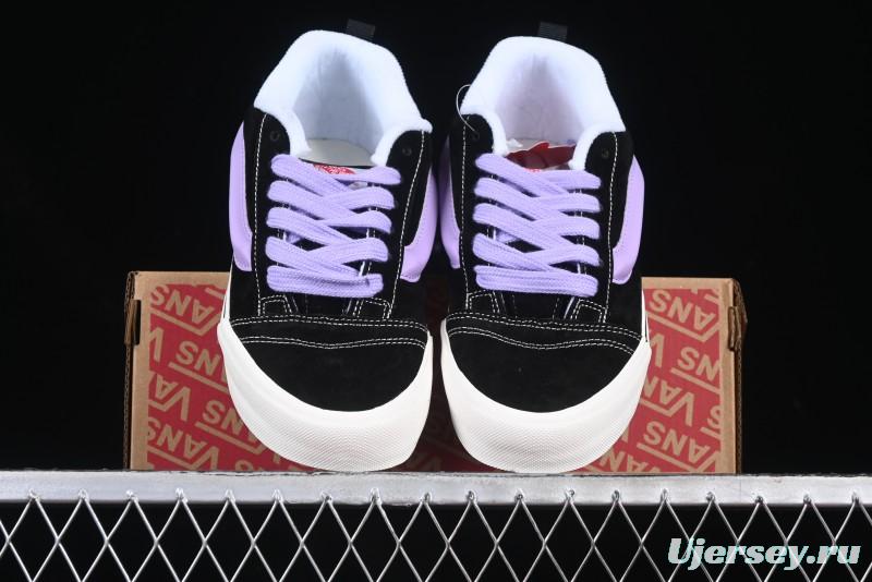 Vans Knu Skool Purple Grape Love Comfortable Fashion Slip-Resistant Wear-Resistant Low-Top Casual Skate Shoes - VN0009QC6BT1