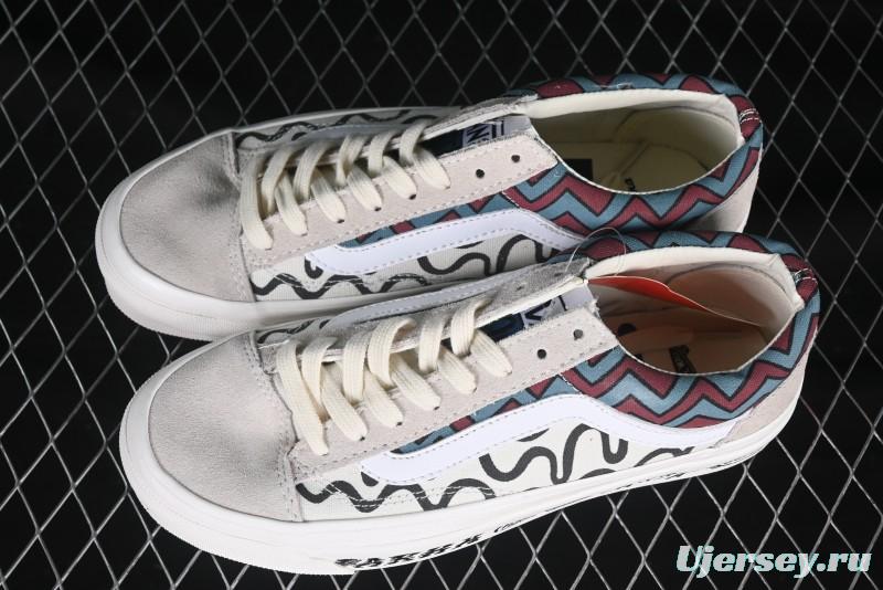 Vans Parra x Otw By Vans Low-Top Casual Skate Shoes with Surrealist Pop Art Design - VN0A3WKT4QA