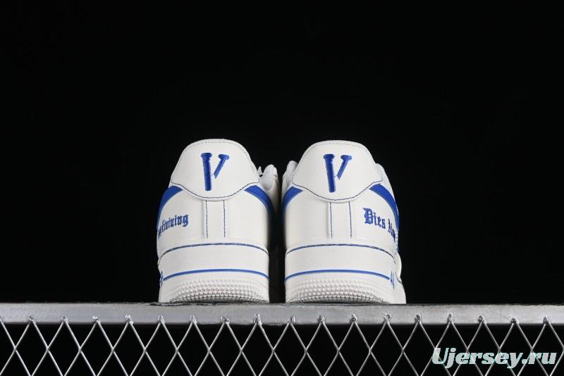 Nike Vlone x Air Force 1 '07 Low Collaboration Light Blue Casual Sneakers - AA5360-011