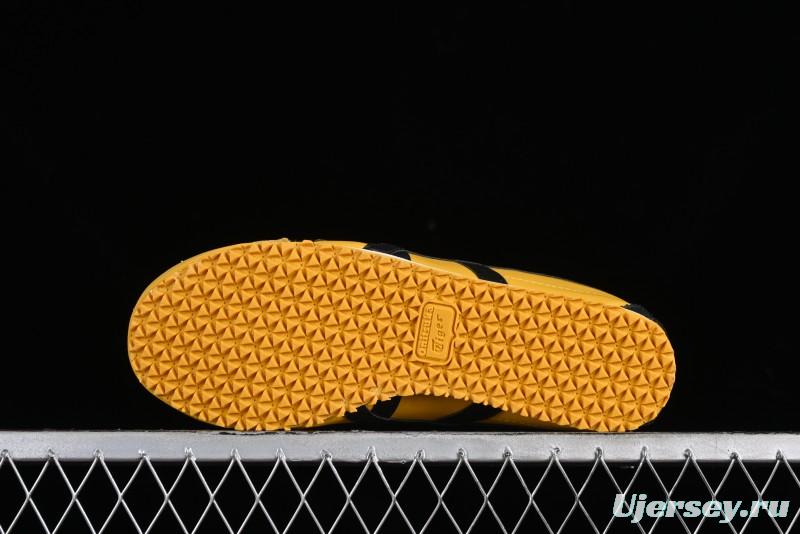 Onitsuka Tiger Mexico 66 Low-Top Leather Sneakers with Lace-Up Design - DL408-0490