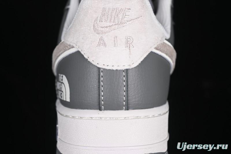 Nike Air Force 1 '07 Low North Face Collaboration Light Grey Two-Tone Low-Top Casual Sneakers - DM6688-046