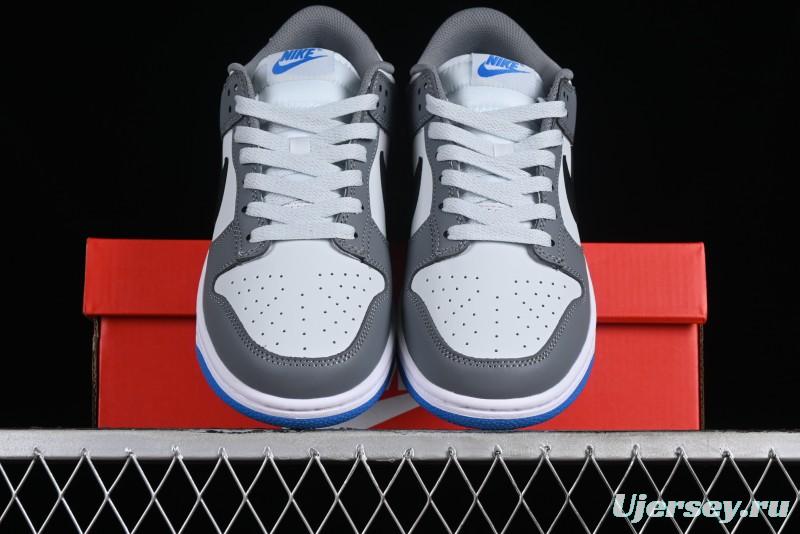 Nike Dunk Low SB Skateboarding Shoes in White Blue Grey - FB9109-001