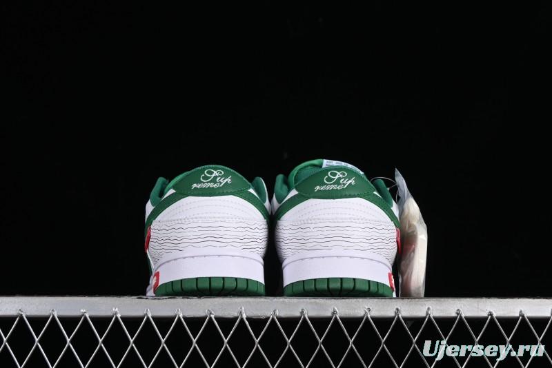 Supreme x Nike Dunk Low SB Skate Shoes with Zoom Air Cushion - XD6188-033